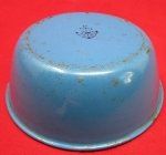 Japanese WWII, Navy Enameled Steel Bowl, Large Size
