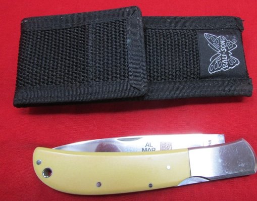  Japanese AL MAR, Seki-Japan, Locking Pocket Knife & Carrier — image 2