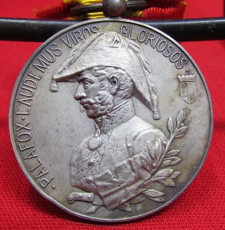  Spain, Siege of Saragossa Medal 1908, Silver — image 3