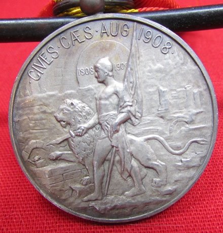  Spain, Siege of Saragossa Medal 1908, Silver — image 4