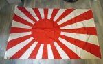 Japanese Post WWII Navy Pattern Rising Sun Flag, 35 x …