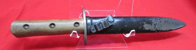  Italian WWII Fighting Knife & Scabbard — image 2