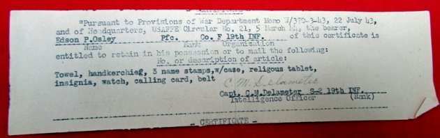  Japanese WWII Navy Hachimachi with Capture Certificate, 1943 — image 3