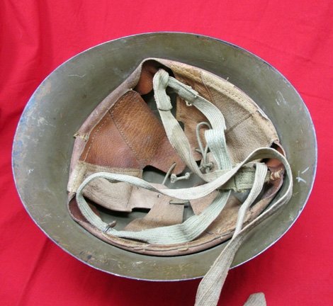  Japanese WWII Army Helmet, Complete — image 5