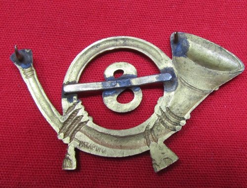  US Indian War, SAW Era Field Musician Hat Insignia, 8th Infantry — image 3