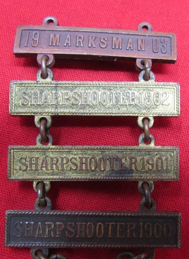  US Pre WWI PNG Marksmanship Ladder Badge, 1900-1903 — image 3