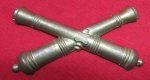 US Civil War Enlisted Artillery Hat Insignia, Brass