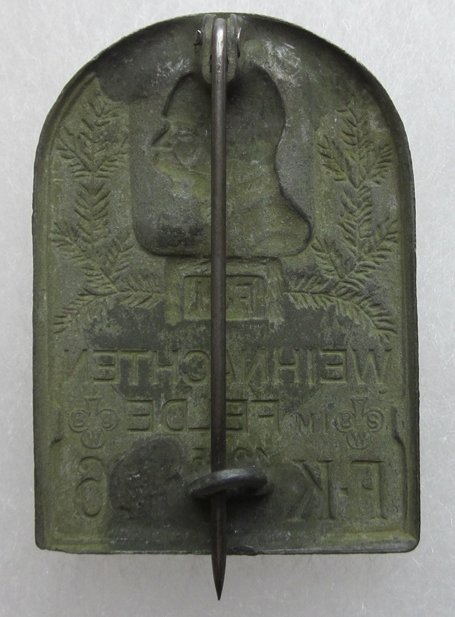  Austrian WWI Patriotic Hat Badge, FK Rgt 6 — image 3