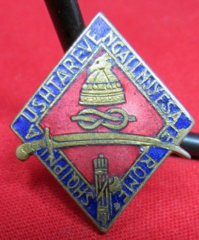  Italo-Hungarian WWII Era Patriotic Badge, Lorioli Milano — image 3