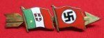 Italian WWII, Axis Allies Badge, Italy-Germany