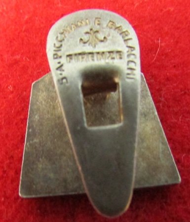  Italian WWII Fascist OND Lapel Badge, Black — image 2