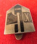 Italian WWII Fascist OND Lapel Badge, Black