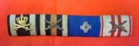 German WW I/II 4 Place Ribbon Bar
