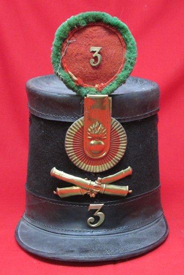  Swiss, 19th Century Shako, 3rd Artillery — image 2