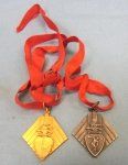 Italian, WWII Pair of Sports Medals & Ribbon