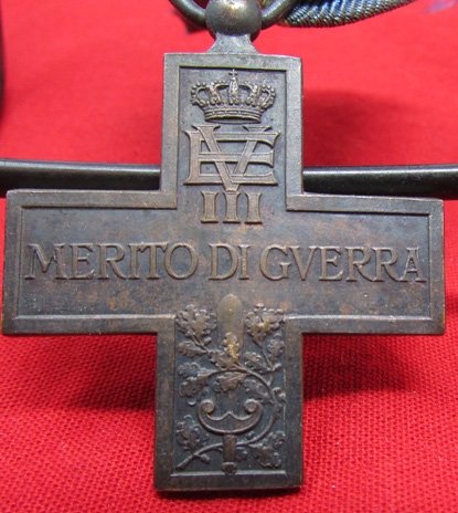  Italian WWI Cross for Valor Medal Ribbon — image 3