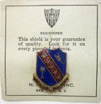 US Pre WWII Distinctive Unit Insignia, 148th Field Artillery, Screwback, …