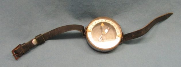 Soviet WWII Wrist Compass & Wrist Strap, 1940 — image 2
