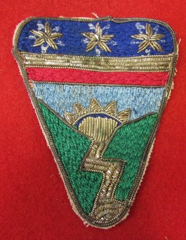  US WWII Theater Made Ledo Road SSI, Bullion Embroidery — image 2