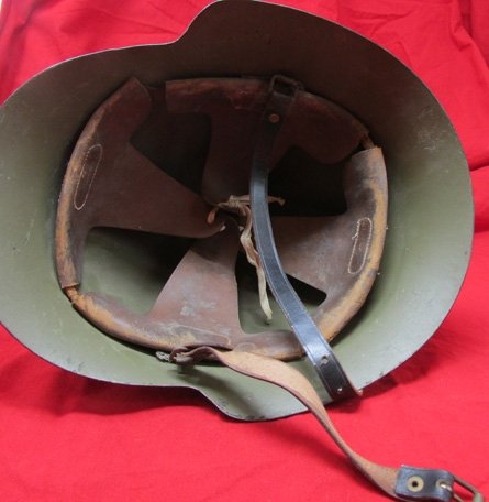  Spanish M1934 Steel Helmet, Elbar, Complete. Spanish Civil War Era — image 4