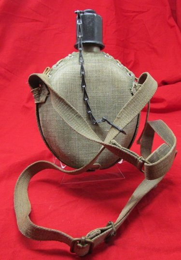  Japanese WWII Navy Landing Force Enlisted Canteen and Strap — image 4