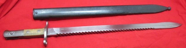  Swiss M1914 Pioneer Bayonet Scabbard Sawback 47507 — image 5