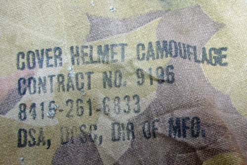  US Vietnam War Era, Mitchell Pattern Camouflage Helmet Cover, 1965 — image 4