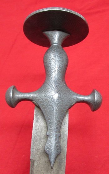  India, Mid to Late 19th Century, Straight Bladed Talwar Sword — image 4