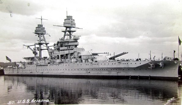  US Pre WWII Post Card Lot,  USS Arizona & USS Nevada — image 4