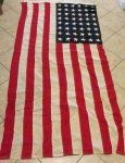 US WWII-Korean War Era, 48 Star American Flag, 41 x …