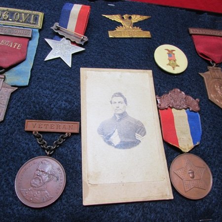  US Civil War Identified Grouping, Company C, 106th OVI, 9 Pieces & Research — image 12