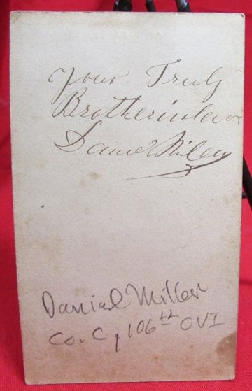  US Civil War Identified Grouping, Company C, 106th OVI, 9 Pieces & Research — image 8