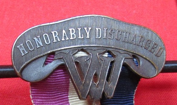  US Civil War West Virginia Veterans Medal, Honorably Discharged, 5th & 1st Infantry — image 3