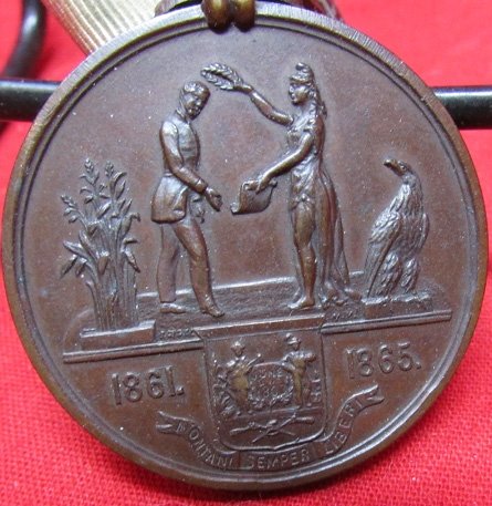  US Civil War West Virginia Veterans Medal, Honorably Discharged, 5th & 1st Infantry — image 4
