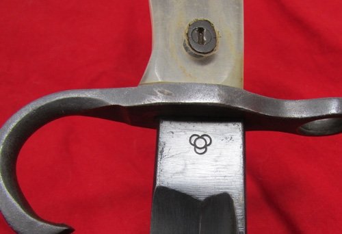  Japanese WWII Type 30 Bayonet & Scabbard, Kokura Mfg. GI Plexiglas Grips — image 6