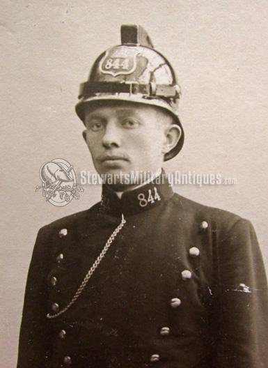  Danish WWI Era Fireman Card Mounted photograph — image 3