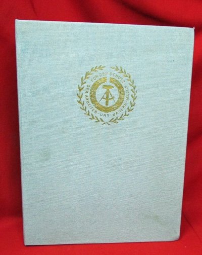  East German, Cold War, Cased Miniature Dagger & Document, Volksarmee Colonel — image 2