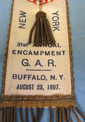  US Civil War GAR NY Encampment Ribbon, 1897 — image 5