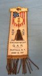 US Civil War GAR NY Encampment Ribbon, 1897