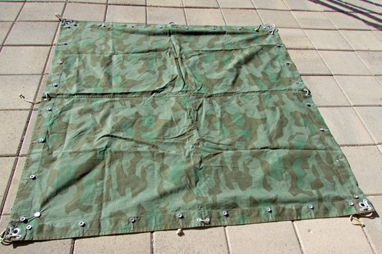  Swiss, WWII Era, Sheldter Half, Wehrmacht Pattern Camouflage — image 2