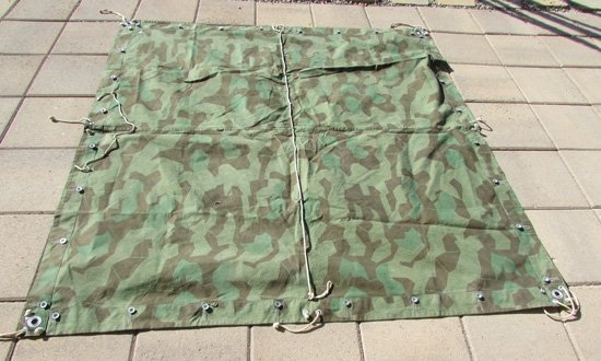  Swiss, WWII Era, Sheldter Half, Wehrmacht Pattern Camouflage — image 5