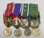 US Cold War USMC Miniature Medals, Group of 8