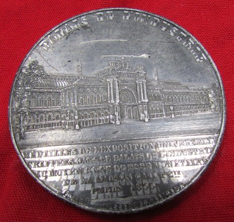  French 2nd Empire Table Medal, Paris 1855 Universal Exposition — image 3