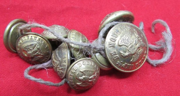  French 2nd Empire Button Lot, 13 Total — image 2