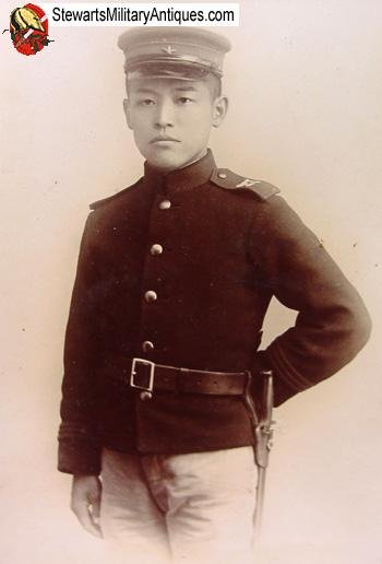  Japanese Pre WWI Soldiers Portrait, Type 30 Bayonet — image 2
