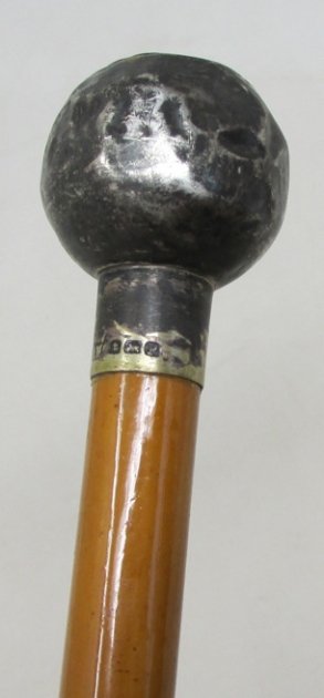 Canada, WWI-WWII 48th Highlanders Swagger Stick, Birminham Silver — image 3
