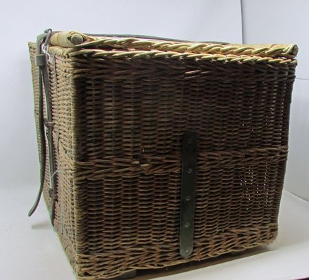  Swiss WWII Wicker Ammunition Pannier — image 2