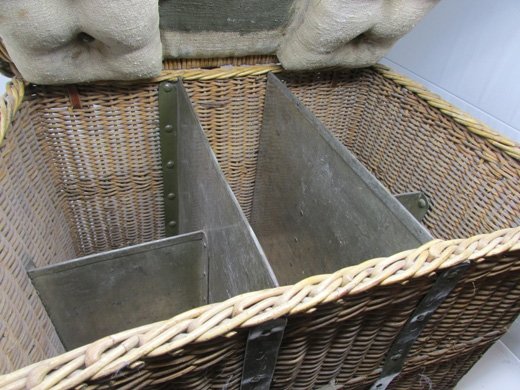  Swiss WWII Wicker Ammunition Pannier — image 3