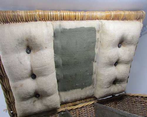  Swiss WWII Wicker Ammunition Pannier — image 4