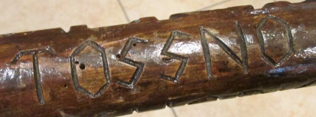  German WWII Russian Front, Carved Walking Stick, Wolchowstok — image 14
